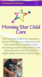 Mobile Screenshot of morningstarchildcare.net